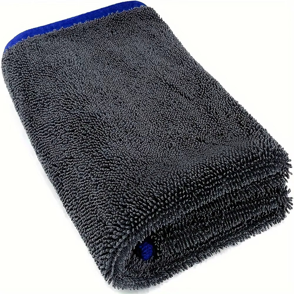 1Pc Extra Large Car Towel - Ultra Absorbent Soft Non-Shedding No Stripe Quick Dry Detailing Cloth 24X35 Inches